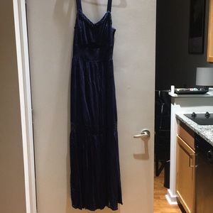 Navy blue maxi dress